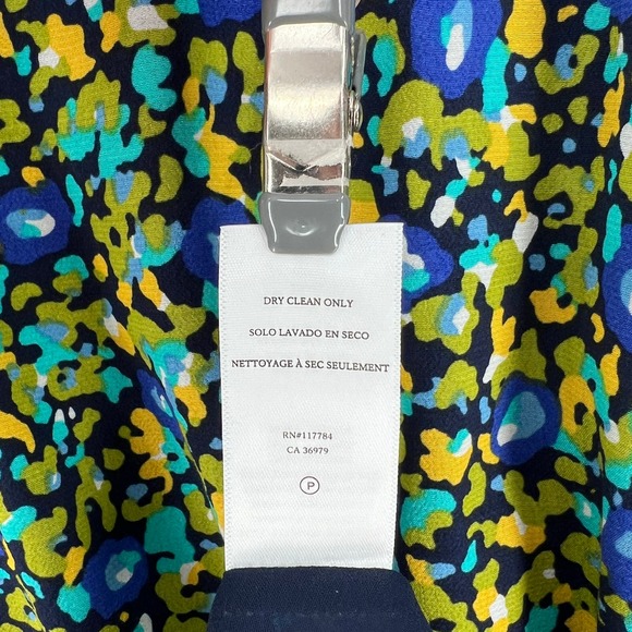 RAILS Roma Dress Womens Small Abstract Garden Print Green Blue Short Sleeve - Picture 15 of 16